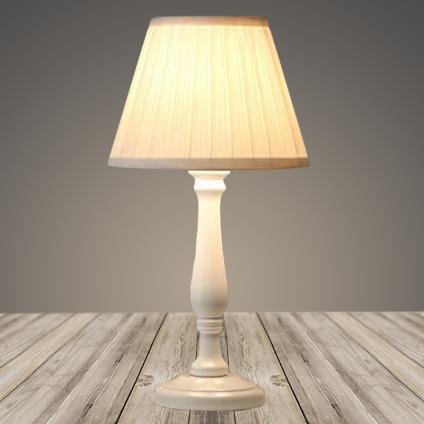 Настольная лампа A19165 WT белый/бежевый абажур h450 1х40W E27, DIY22